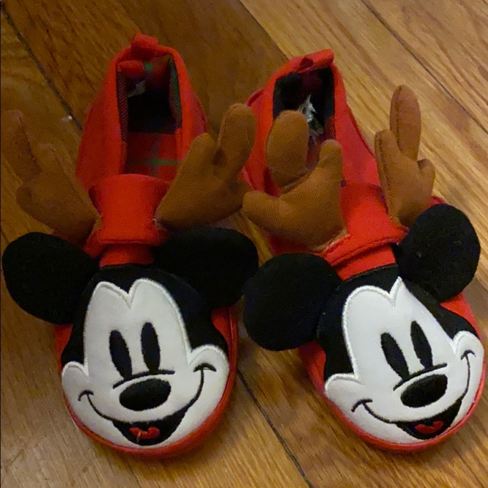 Disney Mickey Christmas Slippers Toddler
